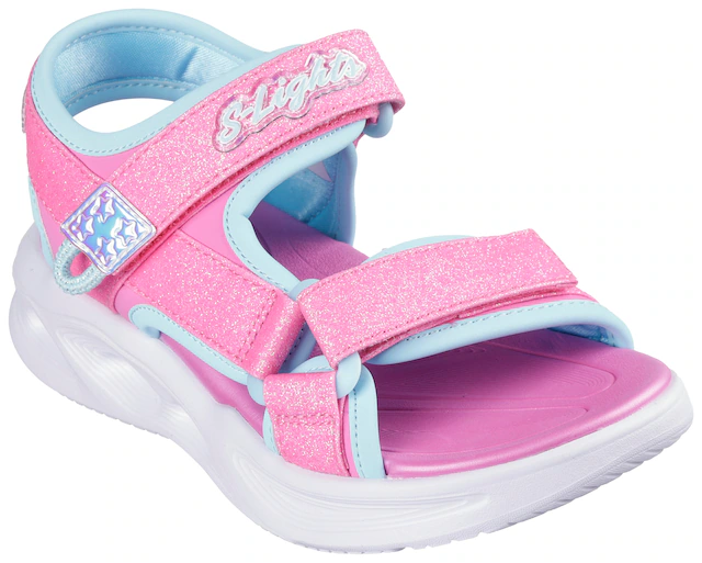 Skechers Sandale »SOLA GLOW SANDAL« Sommerschuh mit Klettverschluss, Größenschablone zum Download