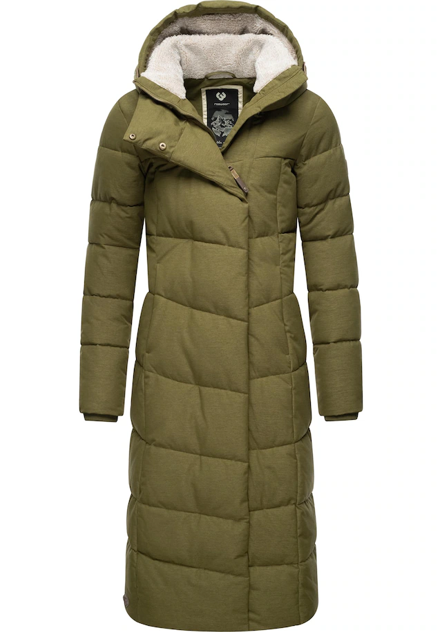 Ragwear Steppmantel »Pavla Extralong« zeitloser, wasserdichter Damen Wintermantel