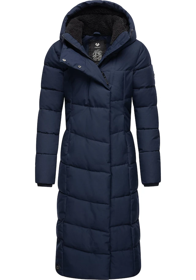 Ragwear Steppmantel »Pavla Extralong« zeitloser, wasserdichter Damen Wintermantel