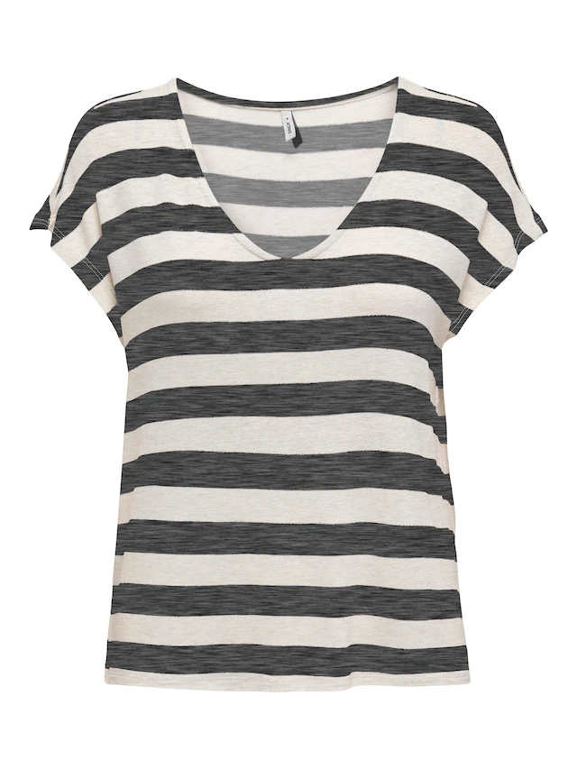 ONLY V-Shirt »ONLLIRA LIFE S/S V-NECK TOP JRS NOOS«