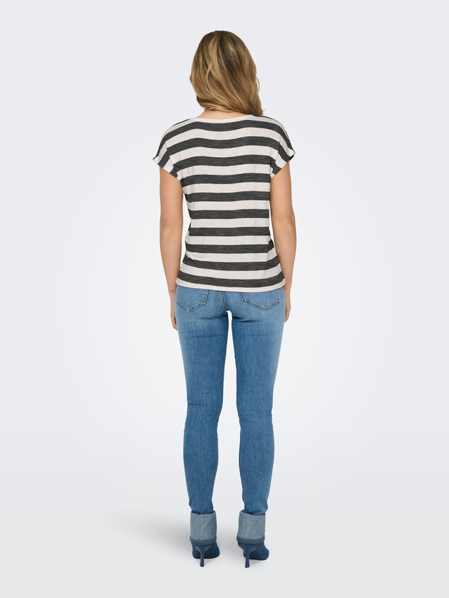 ONLY V-Shirt »ONLLIRA LIFE S/S V-NECK TOP JRS NOOS«