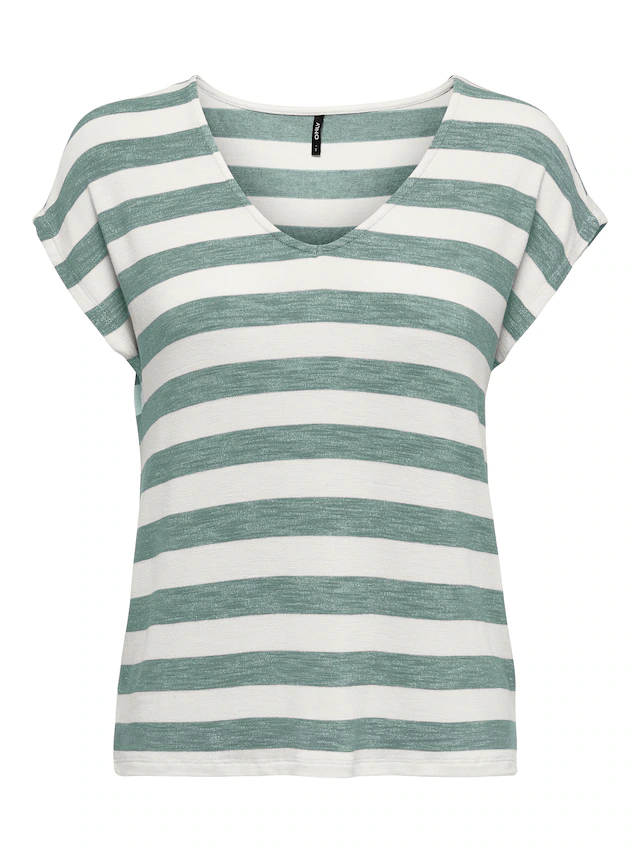 ONLY V-Shirt »ONLLIRA LIFE S/S V-NECK TOP JRS NOOS«