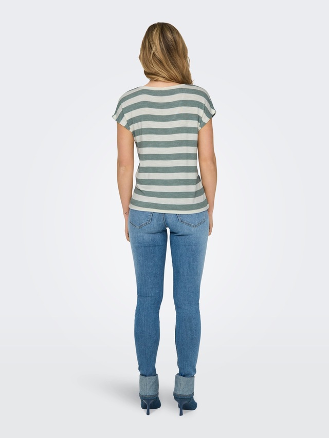 ONLY V-Shirt »ONLLIRA LIFE S/S V-NECK TOP JRS NOOS«