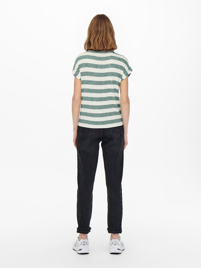 ONLY V-Shirt »ONLLIRA LIFE S/S V-NECK TOP JRS NOOS«
