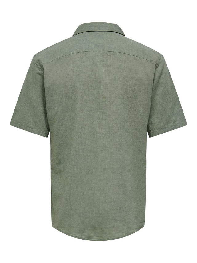 ONLY & SONS Kurzarmhemd »ONSCAIDEN SS SOLID RESORT LINEN NOOS«
