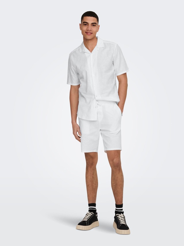 ONLY & SONS Kurzarmhemd »ONSCAIDEN SS SOLID RESORT LINEN NOOS«