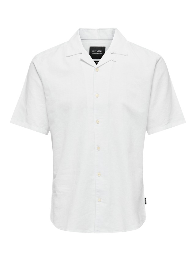 ONLY & SONS Kurzarmhemd »ONSCAIDEN SS SOLID RESORT LINEN NOOS«