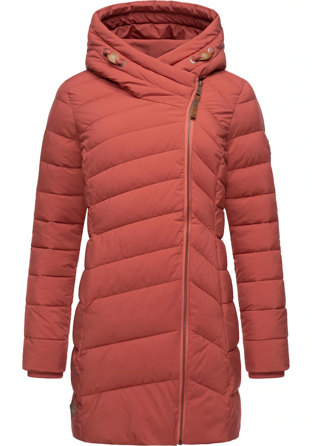 Ragwear Wintermantel »Teela« Wasserdichter Steppmantel mit hohem Kragen