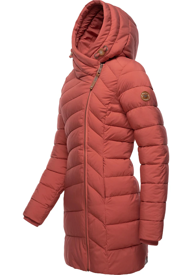 Ragwear Wintermantel »Teela« Wasserdichter Steppmantel mit hohem Kragen