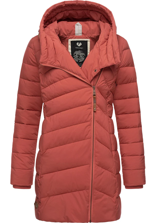 Ragwear Wintermantel »Teela« Wasserdichter Steppmantel mit hohem Kragen