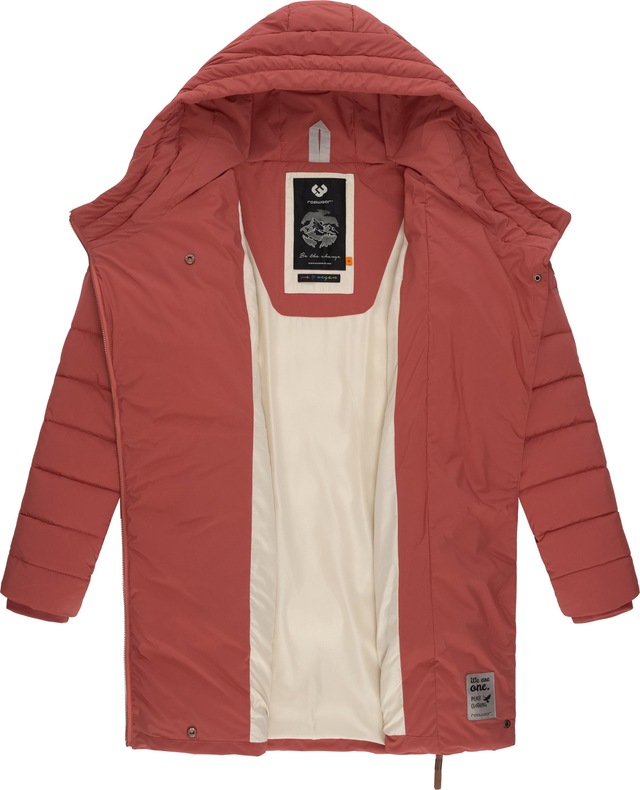 Ragwear Wintermantel »Teela« Wasserdichter Steppmantel mit hohem Kragen