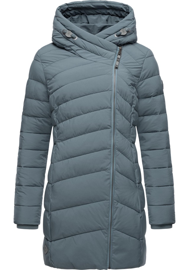 Ragwear Wintermantel »Teela« Wasserdichter Steppmantel mit hohem Kragen