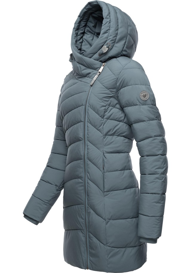 Ragwear Wintermantel »Teela« Wasserdichter Steppmantel mit hohem Kragen
