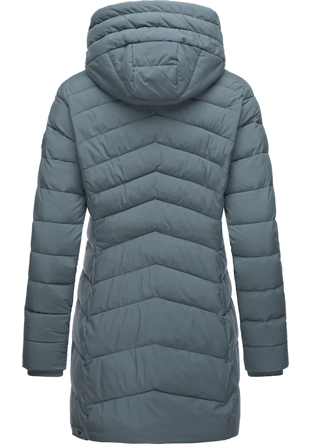 Ragwear Wintermantel »Teela« Wasserdichter Steppmantel mit hohem Kragen