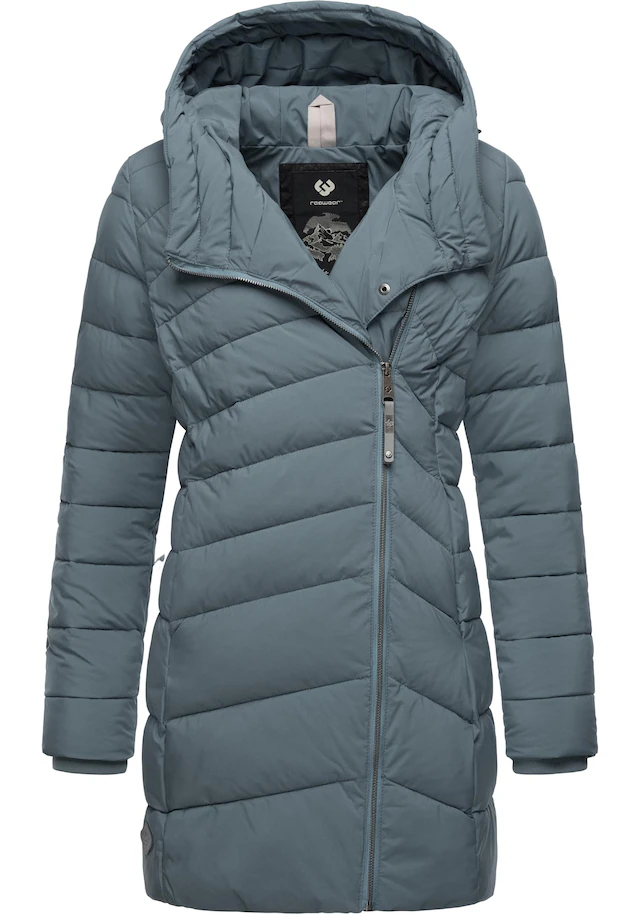 Ragwear Wintermantel »Teela« Wasserdichter Steppmantel mit hohem Kragen