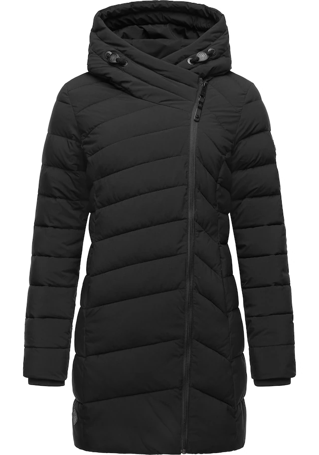 Ragwear Wintermantel »Teela« Wasserdichter Steppmantel mit hohem Kragen
