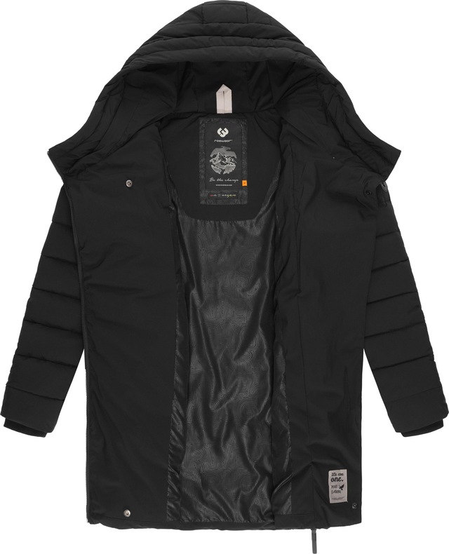 Ragwear Wintermantel »Teela« Wasserdichter Steppmantel mit hohem Kragen