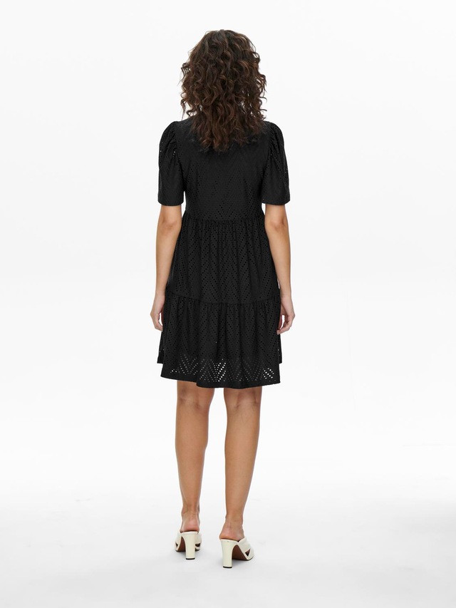 JDY Minikleid »JDYCARLA CATHINKA S/S DRESS JRS NOOS« Kunstfaser, regular fit