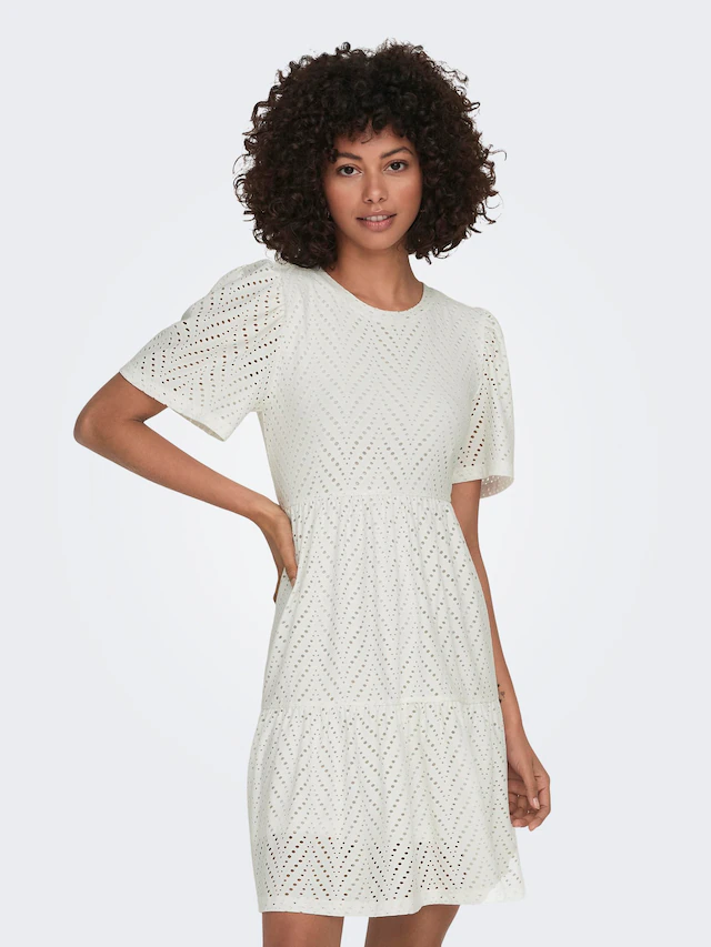 JDY Minikleid »JDYCARLA CATHINKA S/S DRESS JRS NOOS« Kunstfaser, regular fit
