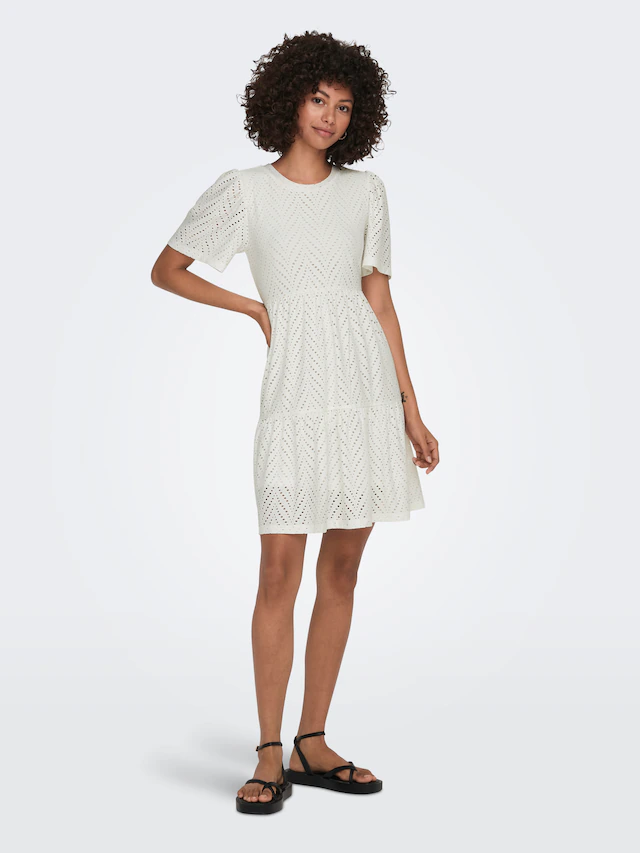 JDY Minikleid »JDYCARLA CATHINKA S/S DRESS JRS NOOS« Kunstfaser, regular fit