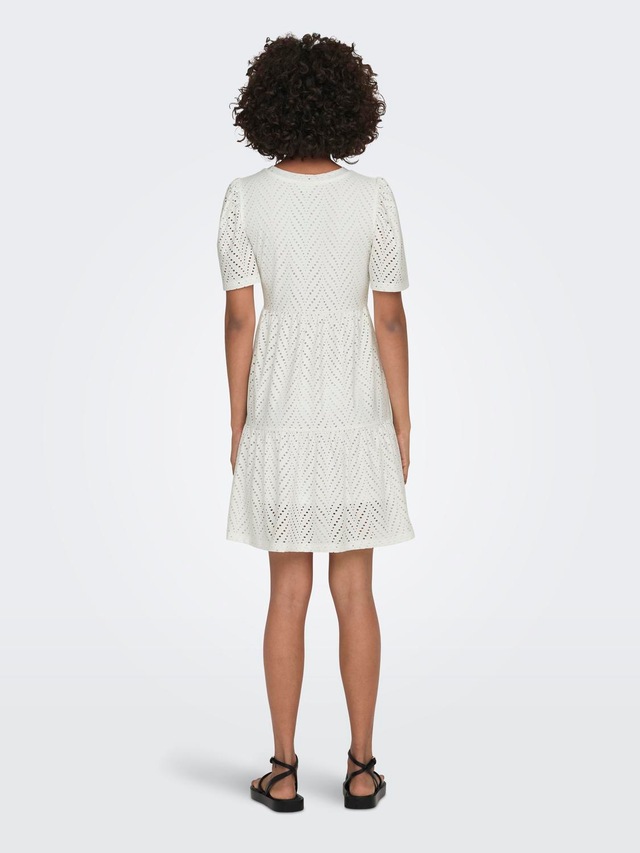 JDY Minikleid »JDYCARLA CATHINKA S/S DRESS JRS NOOS« Kunstfaser, regular fit