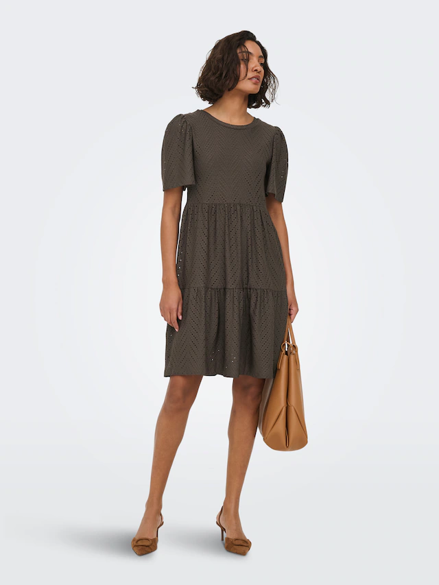 JDY Minikleid »JDYCARLA CATHINKA S/S DRESS JRS NOOS« Kunstfaser, regular fit