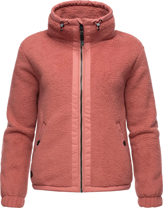 Ragwear Sweatjacke »Nordicka« Sportliche Kapuzenjacke mit Kunstleder-Elementen