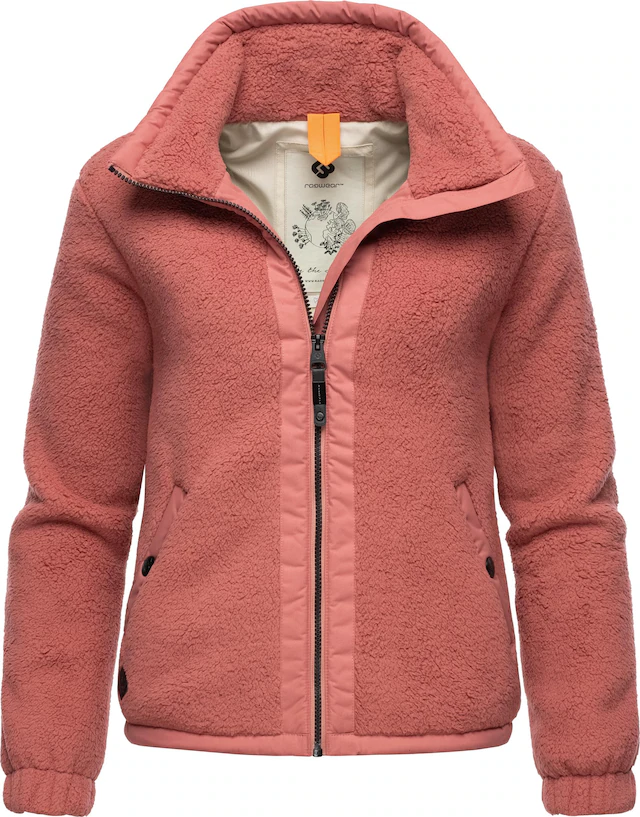 Ragwear Sweatjacke »Nordicka« Sportliche Kapuzenjacke mit Kunstleder-Elementen