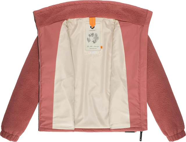 Ragwear Sweatjacke »Nordicka« Sportliche Kapuzenjacke mit Kunstleder-Elementen