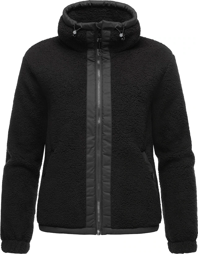 Ragwear Sweatjacke »Nordicka« Sportliche Kapuzenjacke mit Kunstleder-Elementen