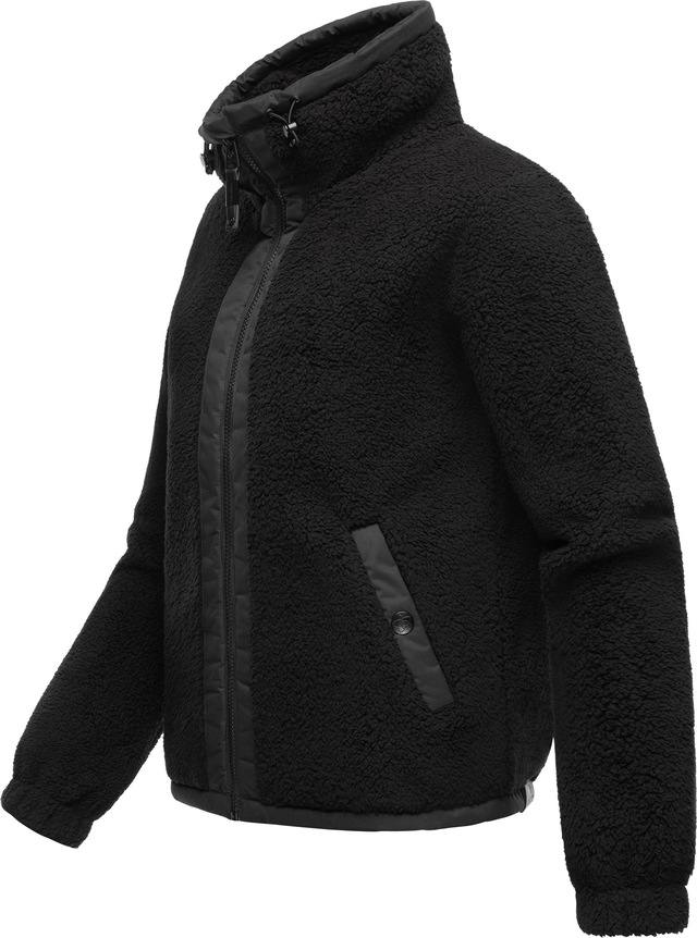 Ragwear Sweatjacke »Nordicka« Sportliche Kapuzenjacke mit Kunstleder-Elementen