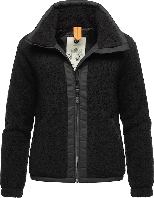 Ragwear Sweatjacke »Nordicka« Sportliche Kapuzenjacke mit Kunstleder-Elementen