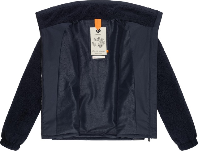Ragwear Sweatjacke »Nordicka« Sportliche Kapuzenjacke mit Kunstleder-Elementen