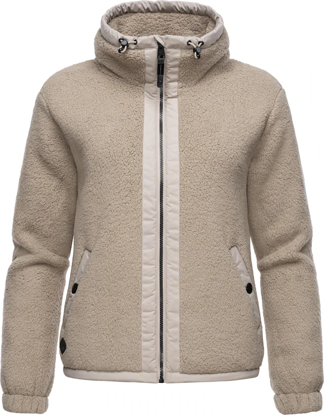 Ragwear Sweatjacke »Nordicka« Sportliche Kapuzenjacke mit Kunstleder-Elementen