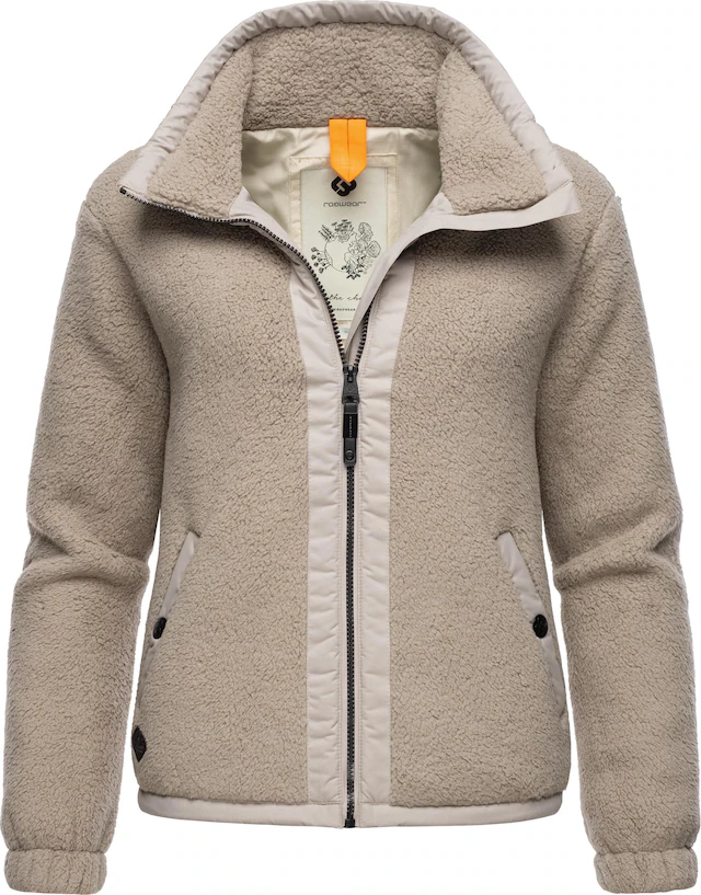 Ragwear Sweatjacke »Nordicka« Sportliche Kapuzenjacke mit Kunstleder-Elementen