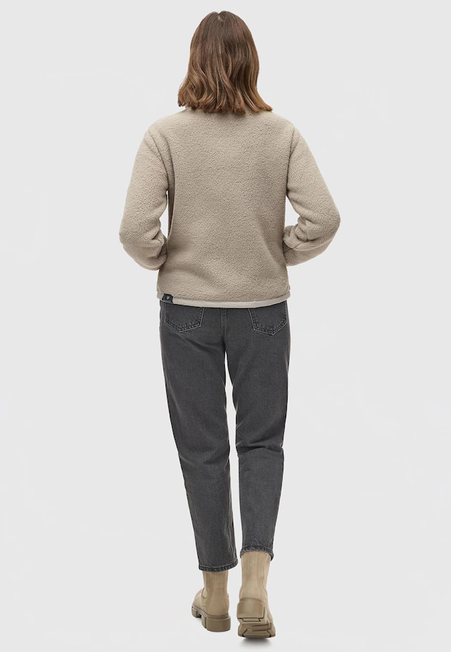 Ragwear Sweatjacke »Nordicka« Sportliche Kapuzenjacke mit Kunstleder-Elementen