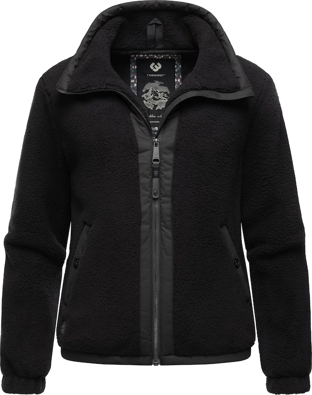Ragwear Sweatjacke »Nordicka« Sportliche Kapuzenjacke mit Kunstleder-Elementen
