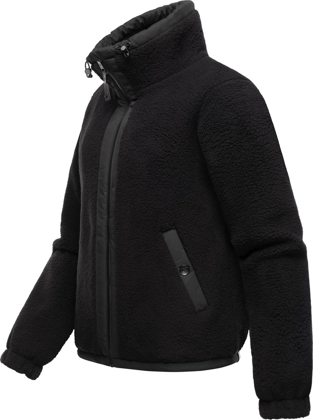 Ragwear Sweatjacke »Nordicka« Sportliche Kapuzenjacke mit Kunstleder-Elementen