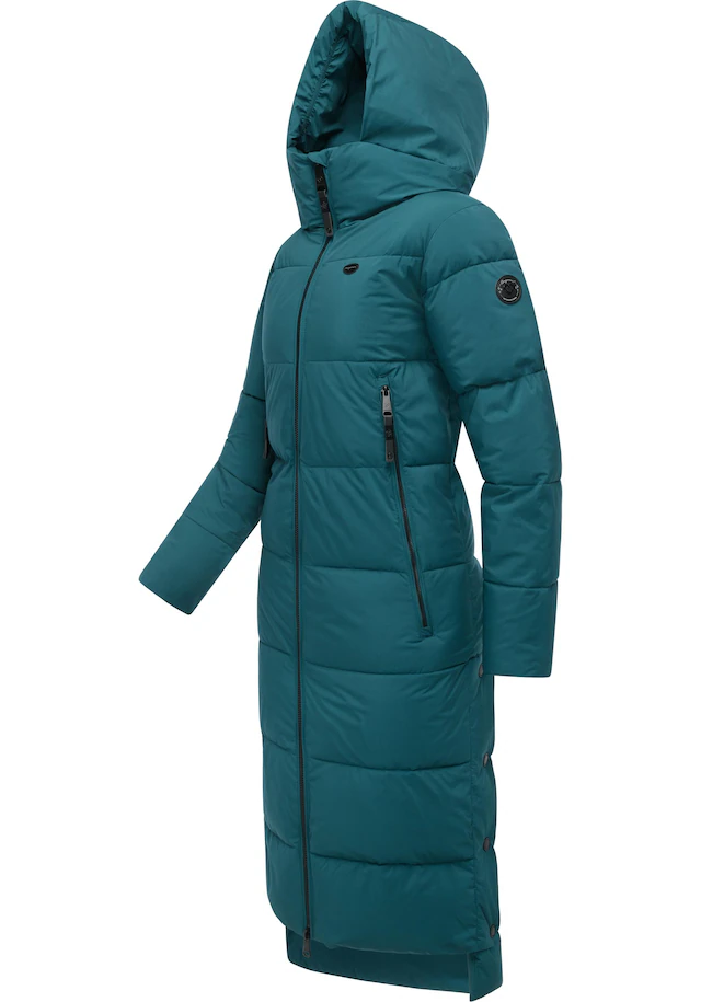 Ragwear Wintermantel »Patrise« Extralanger Damen Winter Steppmantel mit Gehschlitzen