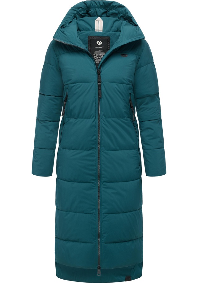 Ragwear Wintermantel »Patrise« Extralanger Damen Winter Steppmantel mit Gehschlitzen