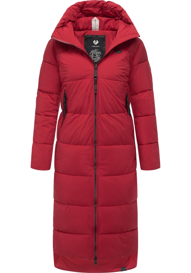 Ragwear Wintermantel »Patrise« Extralanger Damen Winter Steppmantel mit Gehschlitzen