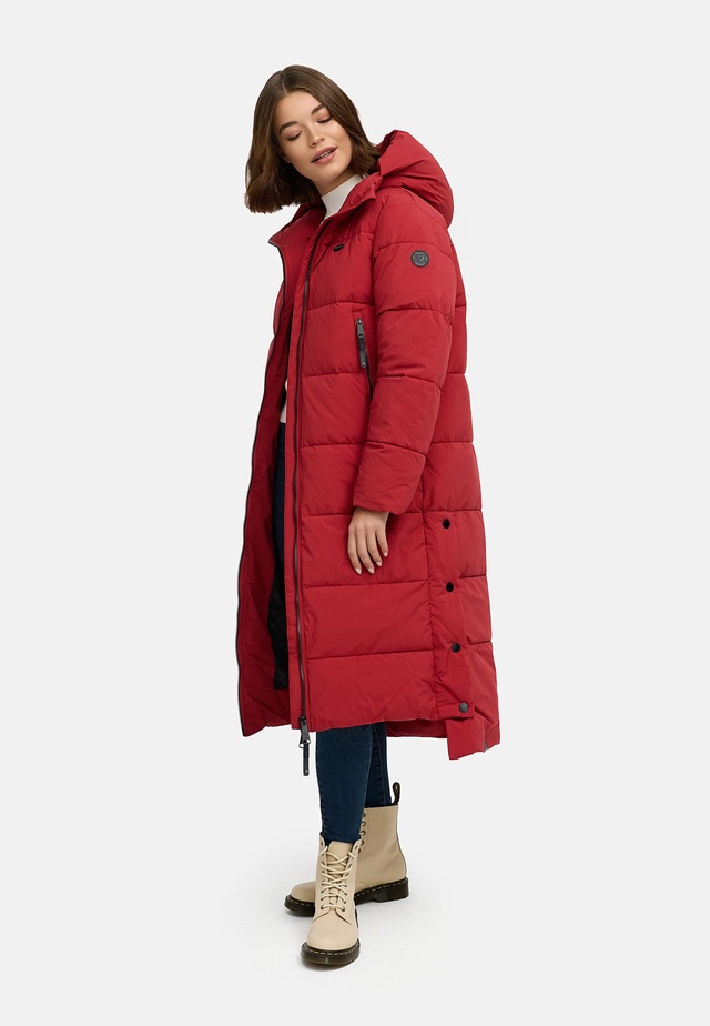 Ragwear Wintermantel »Patrise« Extralanger Damen Winter Steppmantel mit Gehschlitzen