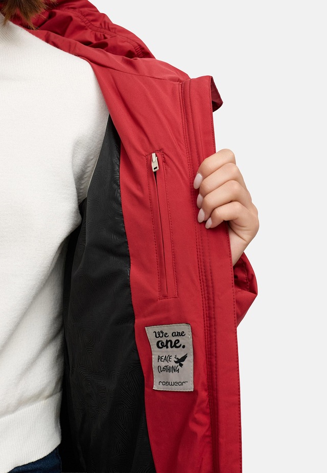 Ragwear Wintermantel »Patrise« Extralanger Damen Winter Steppmantel mit Gehschlitzen