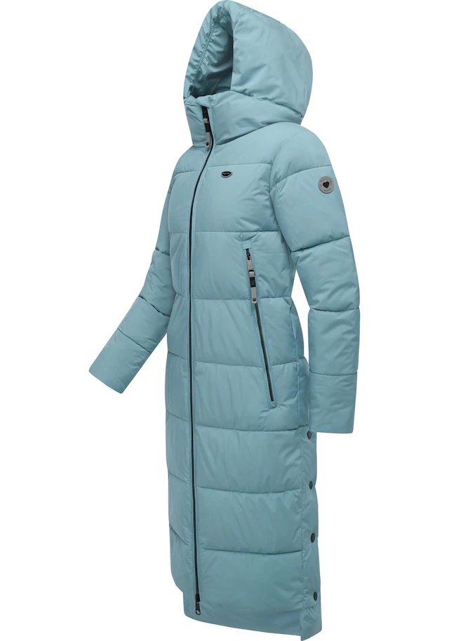 Ragwear Wintermantel »Patrise« Extralanger Damen Winter Steppmantel mit Gehschlitzen