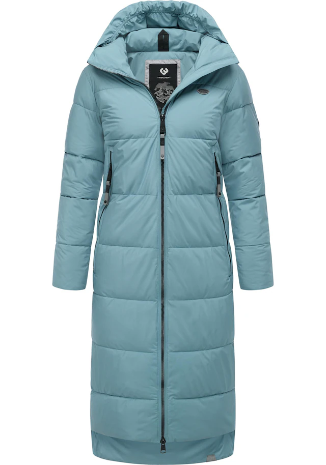 Ragwear Wintermantel »Patrise« Extralanger Damen Winter Steppmantel mit Gehschlitzen