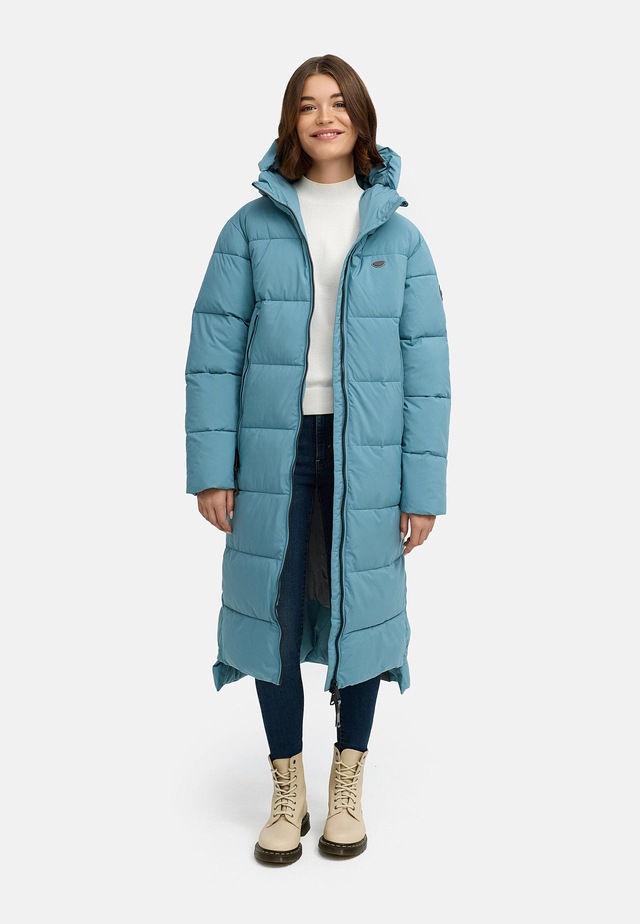 Ragwear Wintermantel »Patrise« Extralanger Damen Winter Steppmantel mit Gehschlitzen