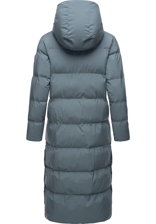 Ragwear Wintermantel »Patrise« Extralanger Damen Winter Steppmantel mit Gehschlitzen