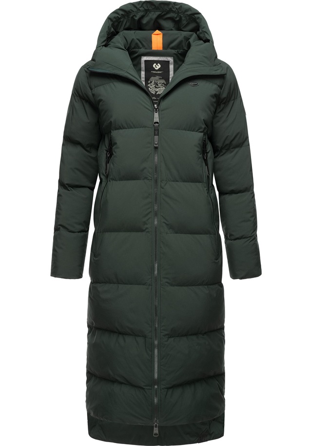 Ragwear Wintermantel »Patrise« Extralanger Damen Winter Steppmantel mit Gehschlitzen