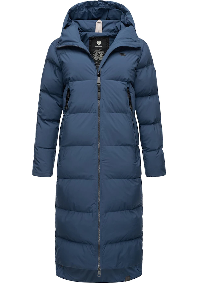 Ragwear Wintermantel »Patrise« Extralanger Damen Winter Steppmantel mit Gehschlitzen