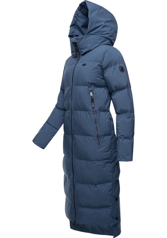 Ragwear Wintermantel »Patrise« Extralanger Damen Winter Steppmantel mit Gehschlitzen